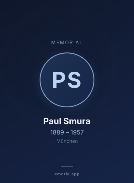 Memorial portrait of Paul Smura