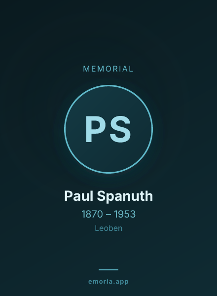 Memorial portrait of Paul Spanuth