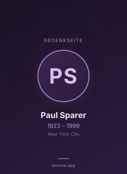 Gedenkportrait von Paul Sparer