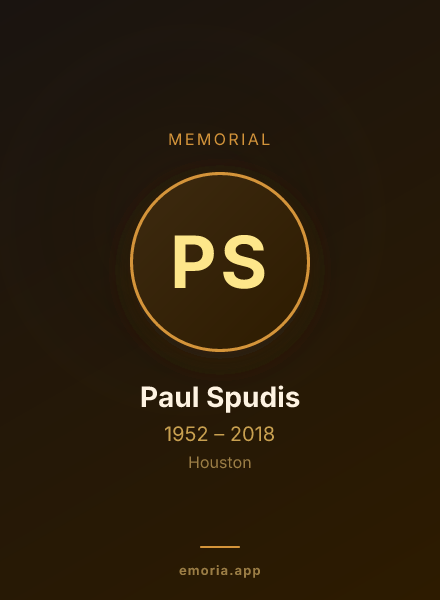 Memorial portrait of Paul Spudis