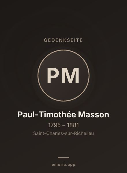 Gedenkportrait von Paul-Timothée Masson