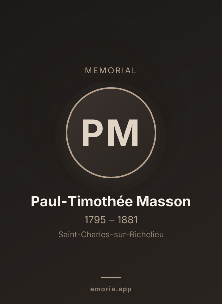 Memorial portrait of Paul-Timothée Masson