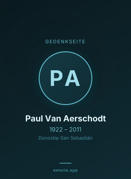 Gedenkportrait von Paul Van Aerschodt