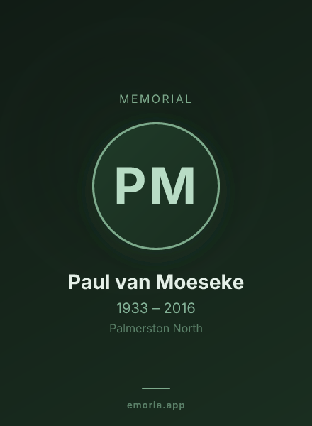 Memorial portrait of Paul van Moeseke