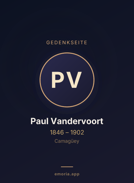 Gedenkportrait von Paul Vandervoort