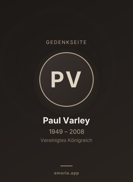 Gedenkportrait von Paul Varley