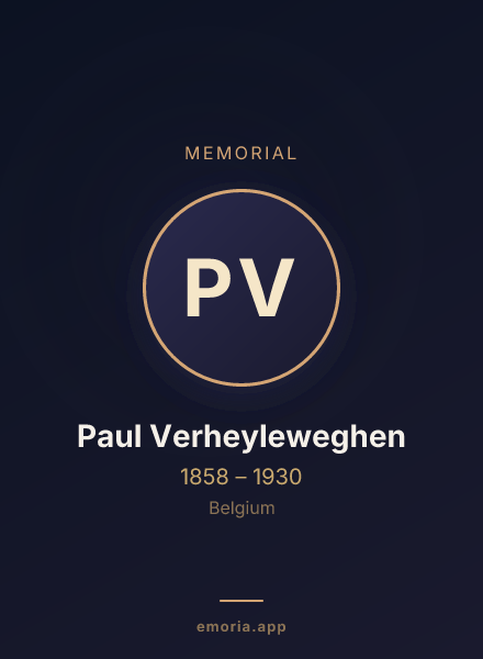 Memorial portrait of Paul Verheyleweghen
