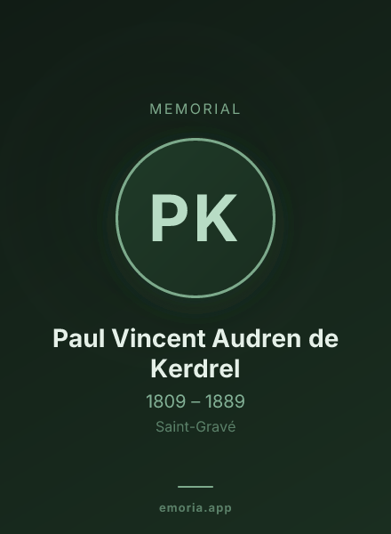 Memorial portrait of Paul Vincent Audren de Kerdrel