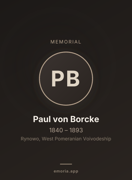 Memorial portrait of Paul von Borcke