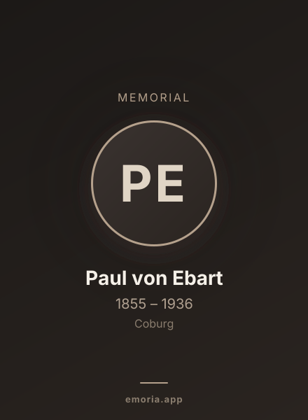 Memorial portrait of Paul von Ebart
