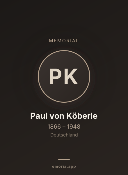 Memorial portrait of Paul von Köberle