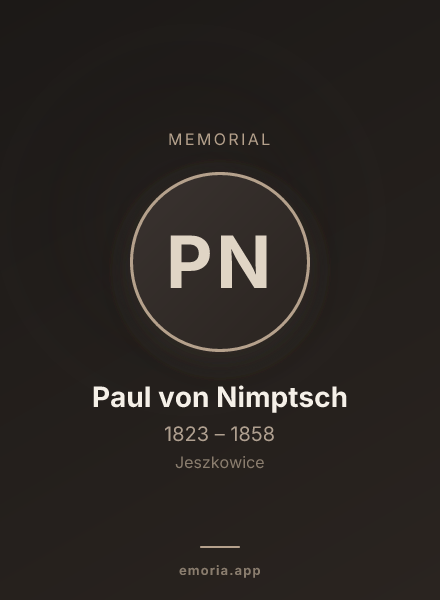 Memorial portrait of Paul von Nimptsch