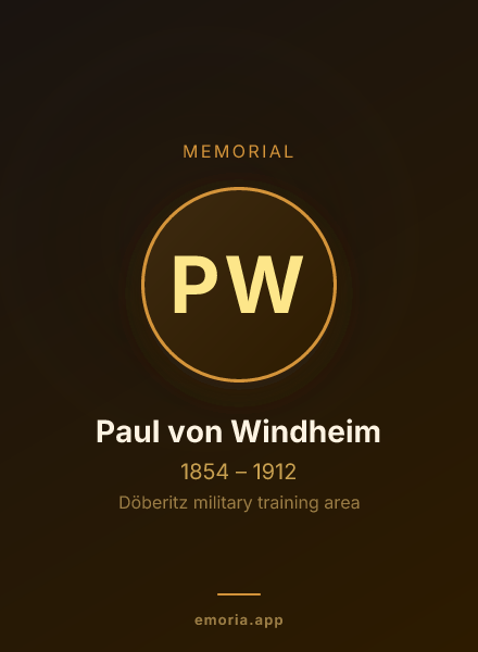 Memorial portrait of Paul von Windheim