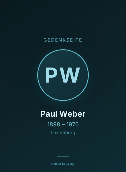Gedenkportrait von Paul Weber