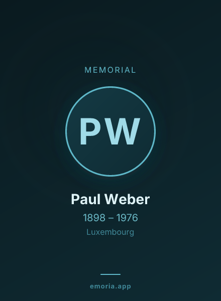 Memorial portrait of Paul Weber