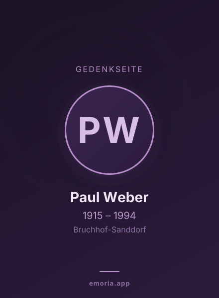 Gedenkportrait von Paul Weber