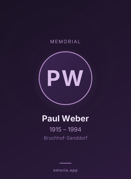 Memorial portrait of Paul Weber