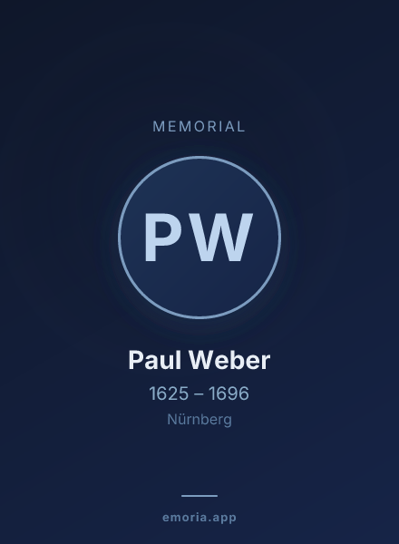Memorial portrait of Paul Weber