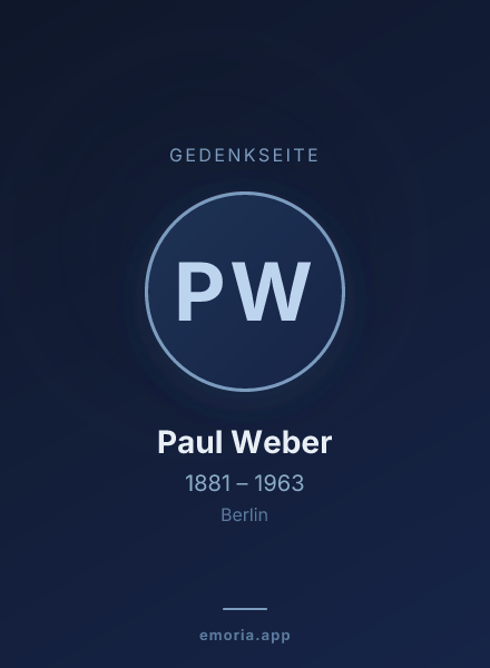 Gedenkportrait von Paul Weber