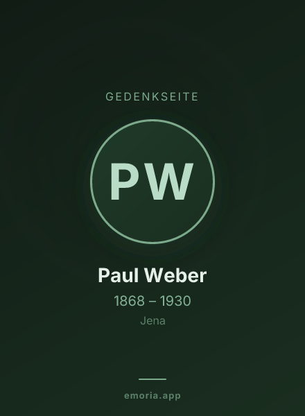 Gedenkportrait von Paul Weber