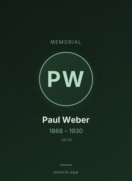 Memorial portrait of Paul Weber