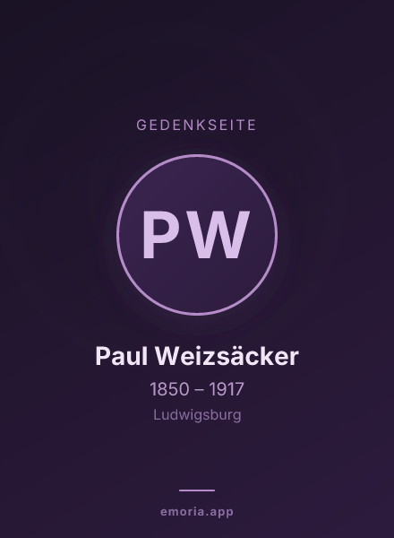 Gedenkportrait von Paul Weizsäcker