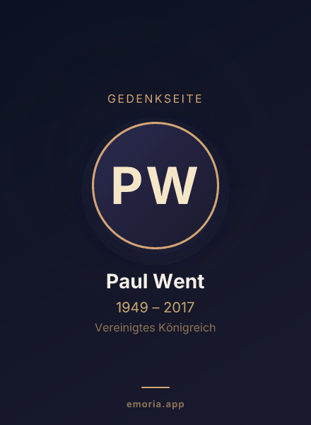 Gedenkportrait von Paul Went