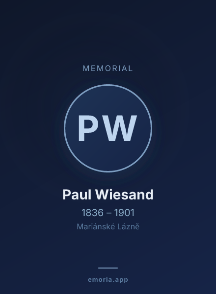 Memorial portrait of Paul Wiesand