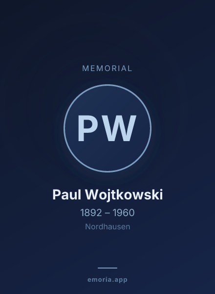 Memorial portrait of Paul Wojtkowski