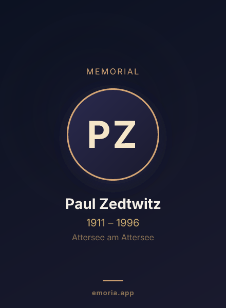 Memorial portrait of Paul Zedtwitz