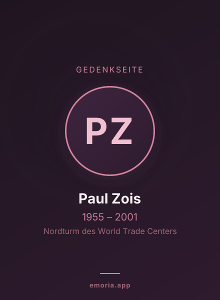 Gedenkportrait von Paul Zois