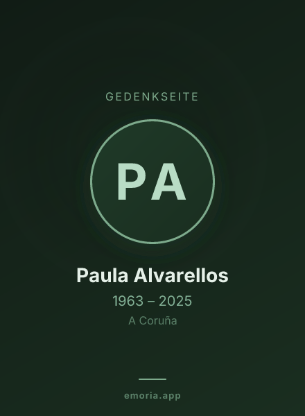 Gedenkportrait von Paula Alvarellos