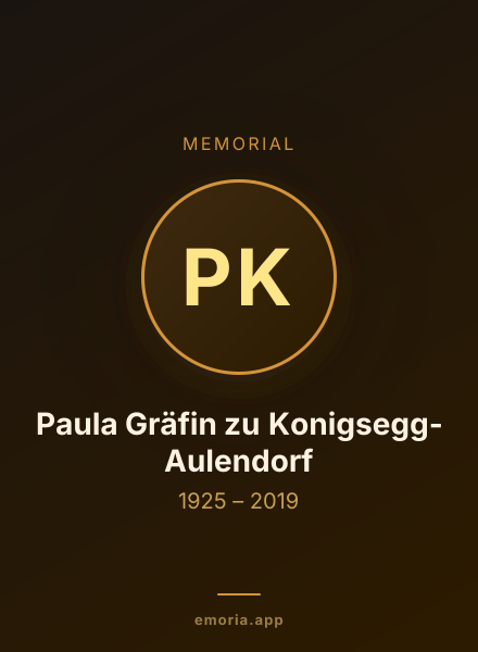 Memorial portrait of Paula Gräfin zu Konigsegg-Aulendorf