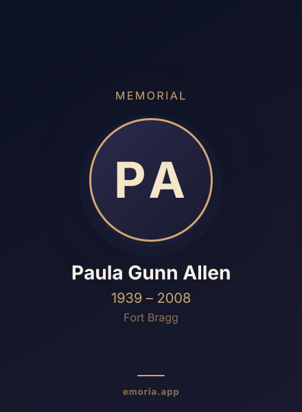 Memorial portrait of Paula Gunn Allen
