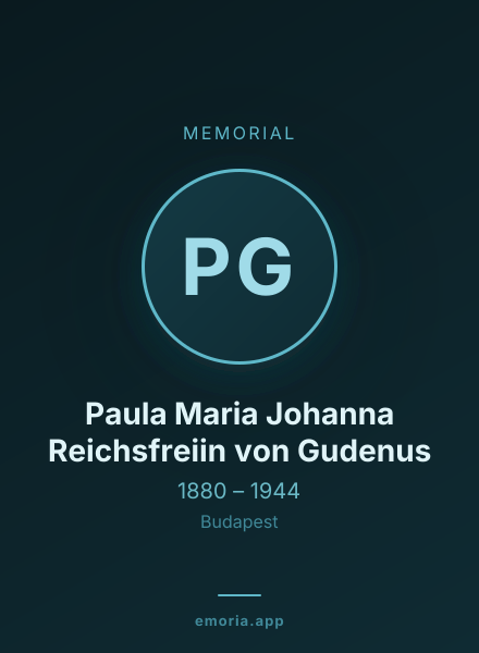 Memorial portrait of Paula Maria Johanna Reichsfreiin von Gudenus