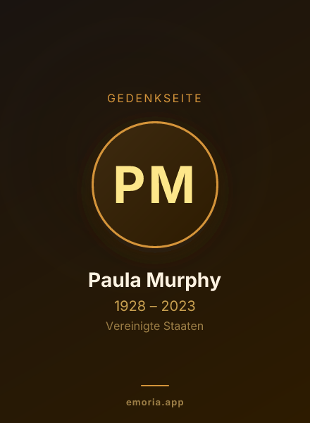 Gedenkportrait von Paula Murphy