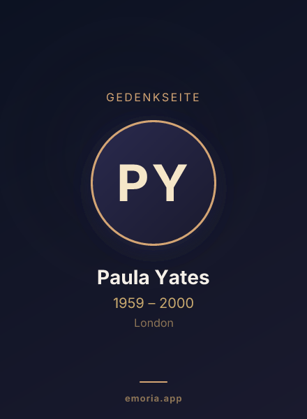 Gedenkportrait von Paula Yates
