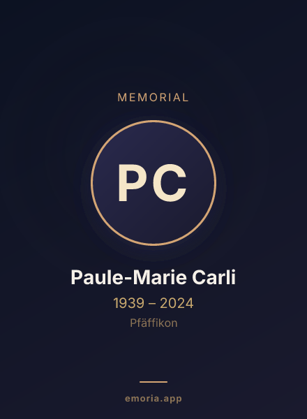Memorial portrait of Paule-Marie Carli