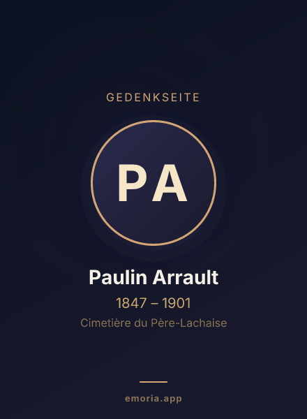 Gedenkportrait von Paulin Arrault