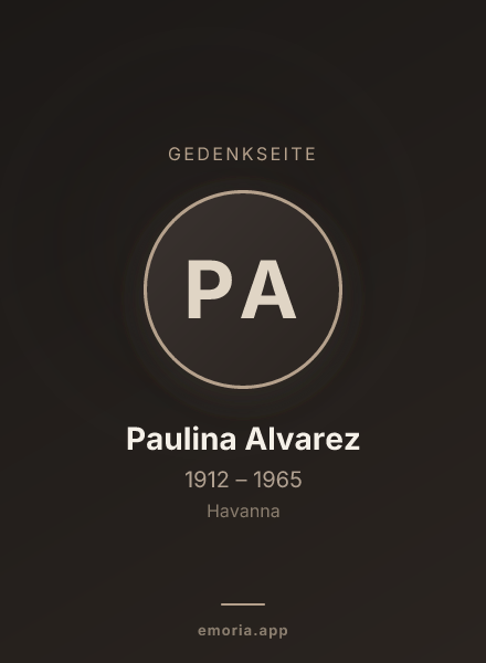 Gedenkportrait von Paulina Alvarez