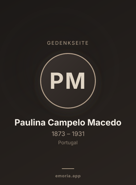 Gedenkportrait von Paulina Campelo Macedo