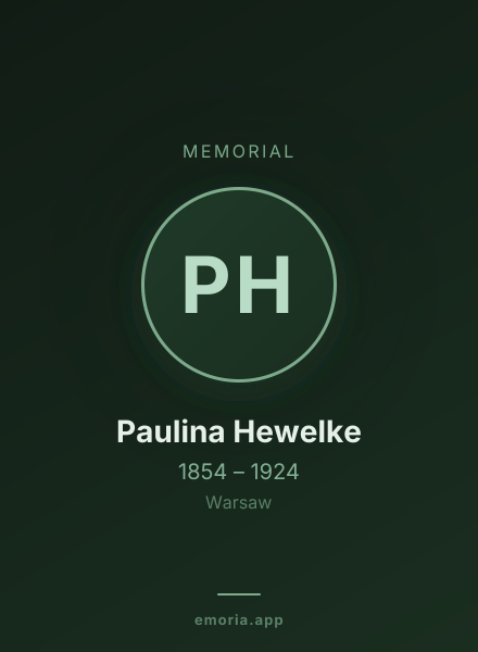 Memorial portrait of Paulina Hewelke