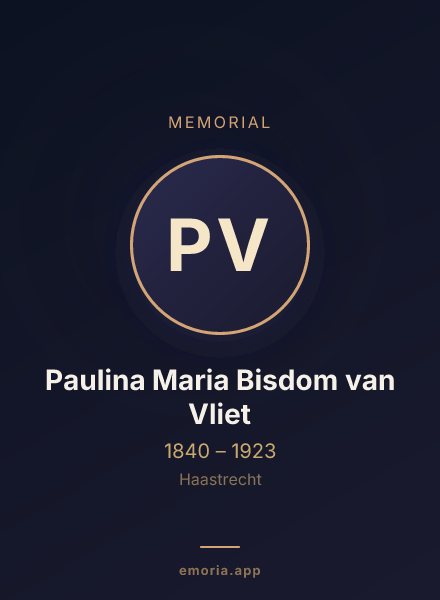Memorial portrait of Paulina Maria Bisdom van Vliet