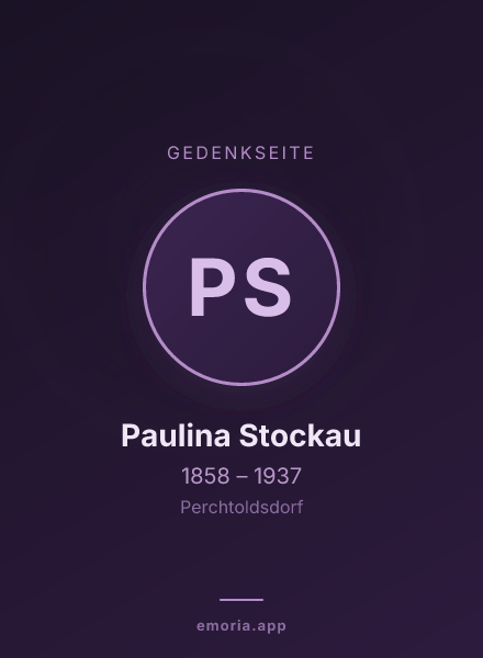 Gedenkportrait von Paulina Stockau