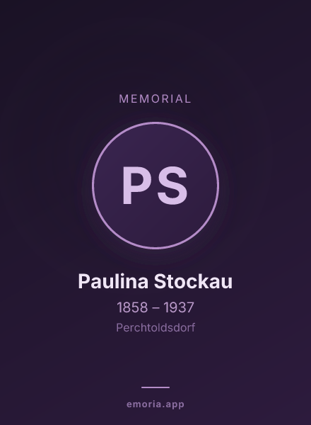 Memorial portrait of Paulina Stockau