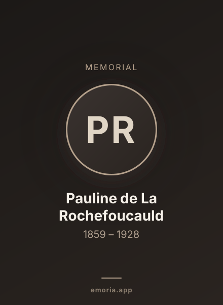 Memorial portrait of Pauline de La Rochefoucauld