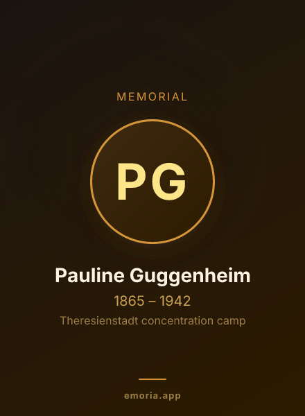 Memorial portrait of Pauline Guggenheim
