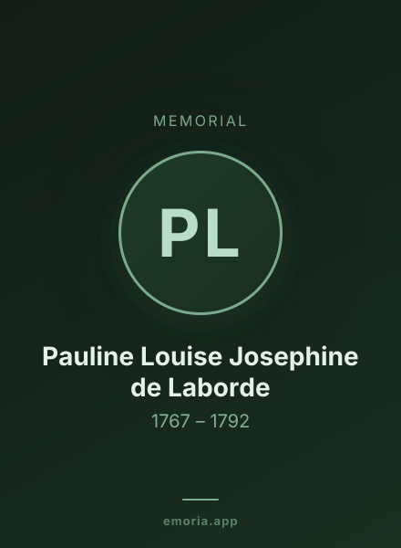 Memorial portrait of Pauline Louise Josephine de Laborde