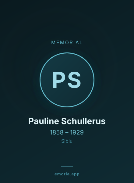 Memorial portrait of Pauline Schullerus
