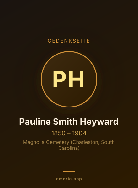 Gedenkportrait von Pauline Smith Heyward
